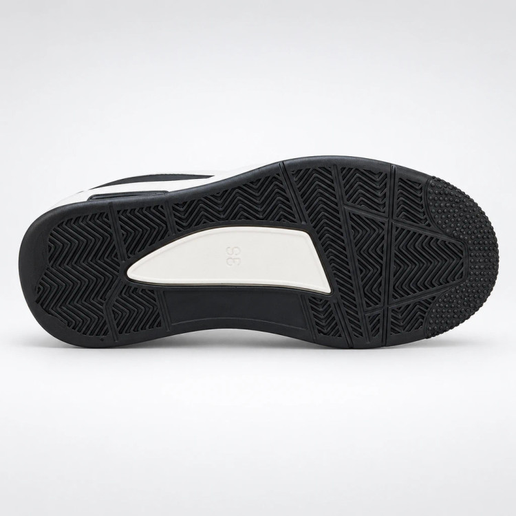 ونس بچگانه وارداتی طرح New Balance 550 - مشکی سفید (بند تزیینی)