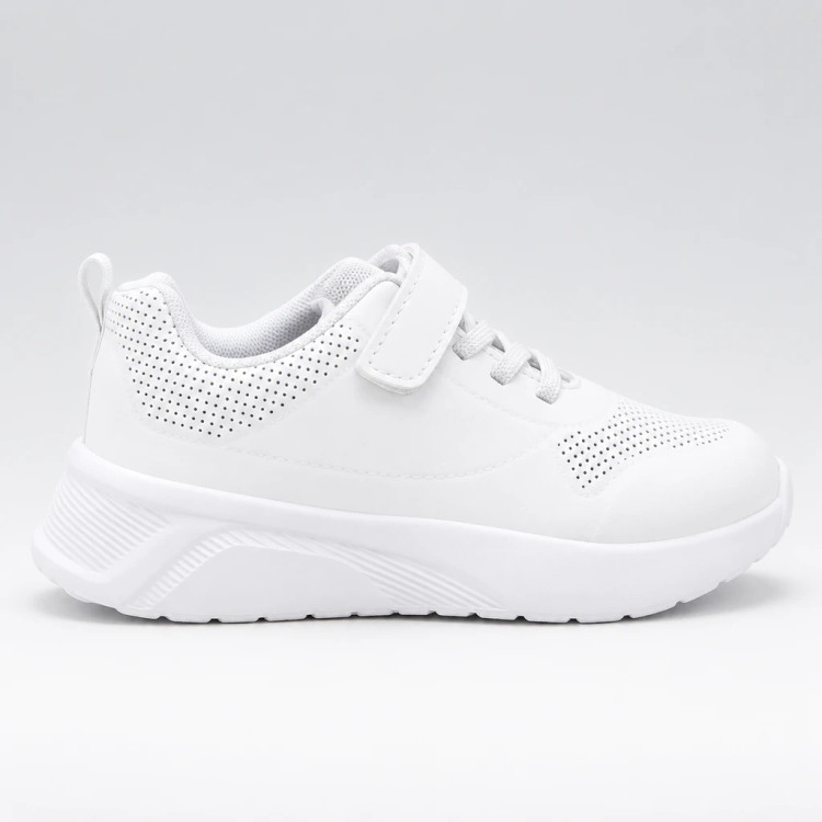 کتانی ونس بچگانه برند کول (Cool) ترکیه – سفید یکدست (All White) ضد آب با زیره لژدار سبک EVA