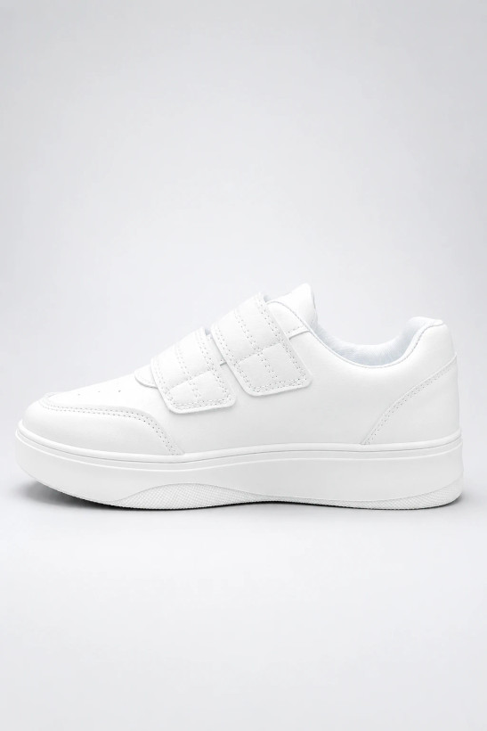 ونس اسپرت دو چسبی وارداتی برند K Shoes – رنگ تمام سفید(ALL WHITE)